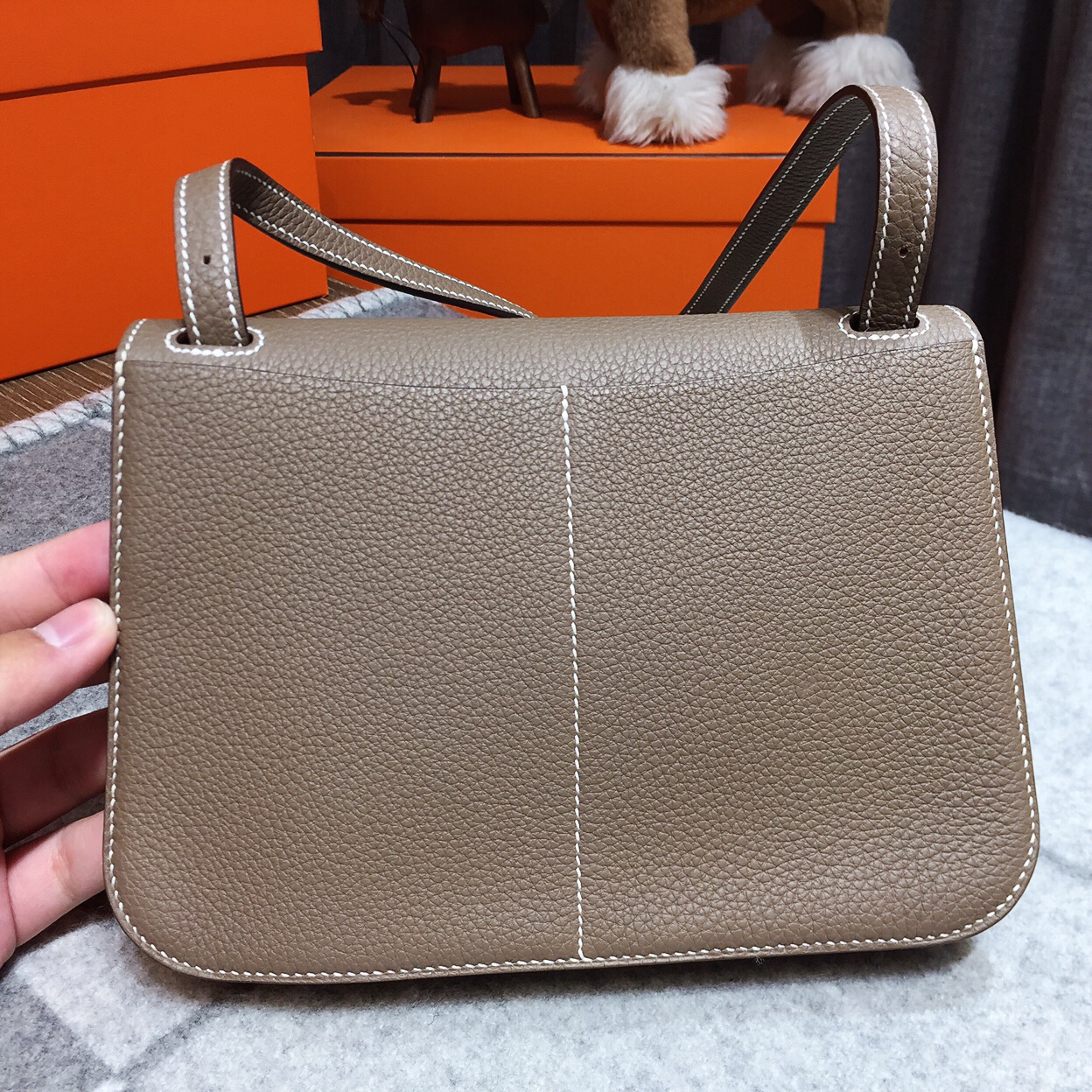 에르메스 미니 할잔백22 에토프 은장